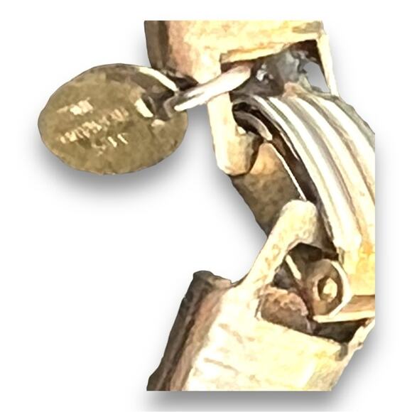 LEE BERNARDO Signed faux gold and white Choker VINTAGE - Picture 4 of 16